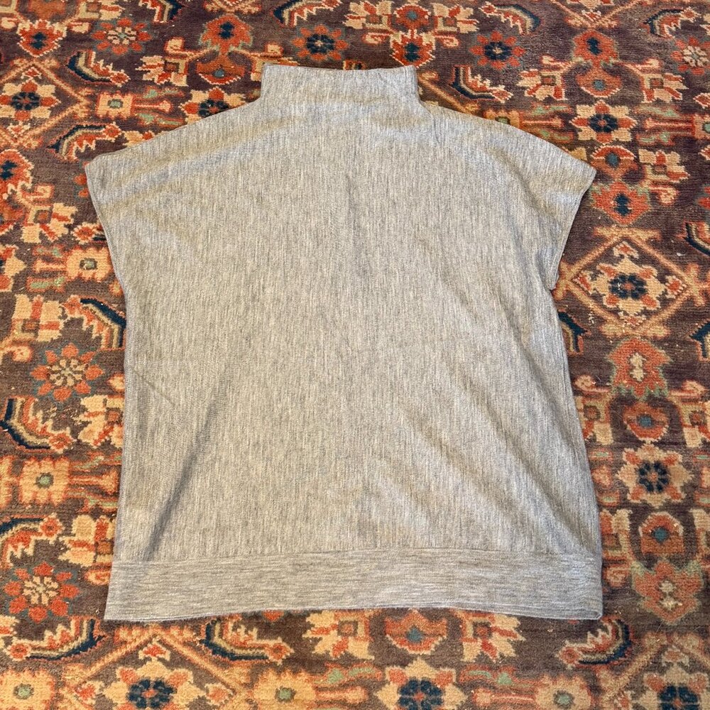 Ann Mashburn 100% Cashmere Light Funnel Neck Drape T Shirt